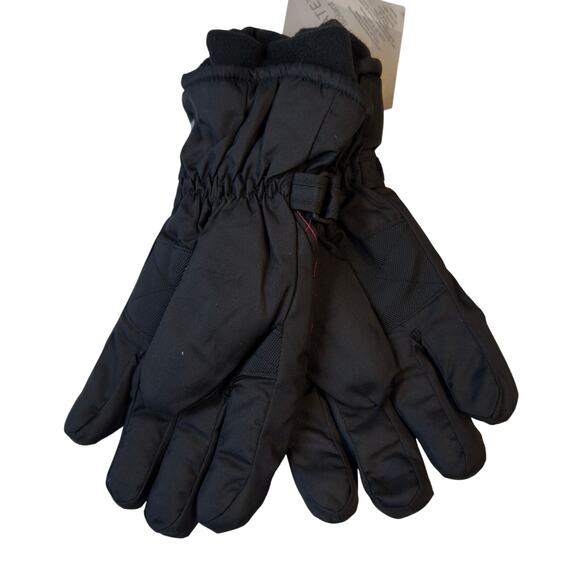 Polar Extreme 3M Thinsulate Insulated Ski/Snow Gloves Mittens Black Quilted NWT - Picture 2 of 3